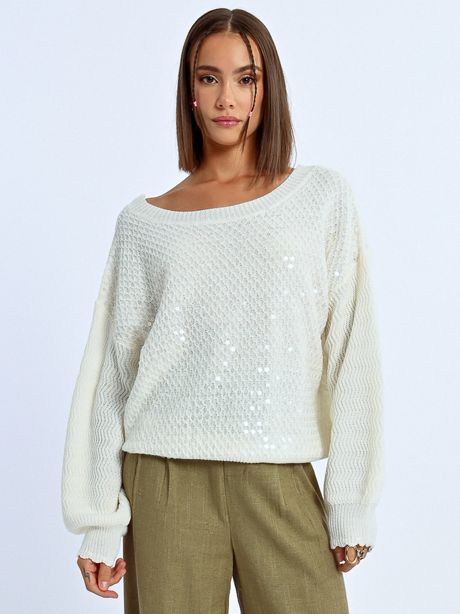 Pull van het merk Molly Bracken in het Ecru