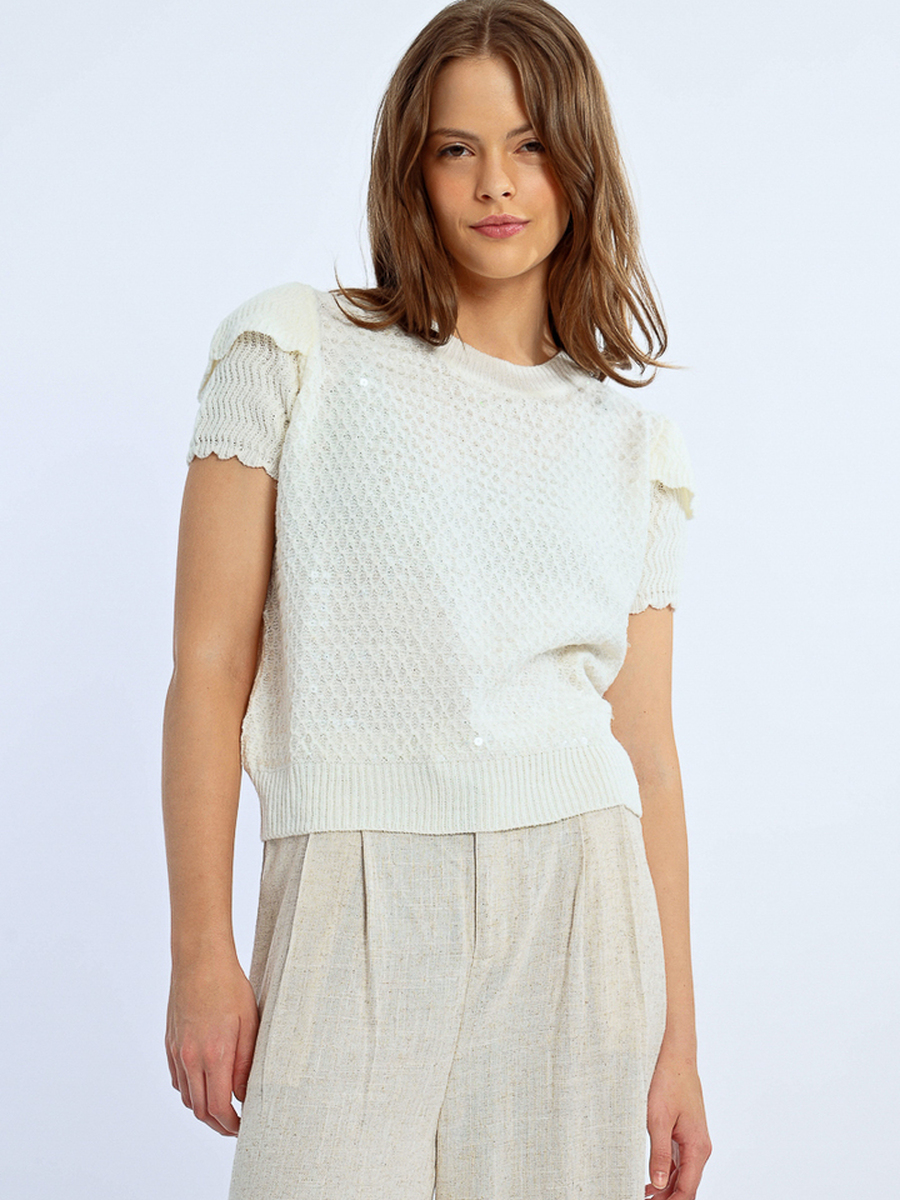 Pull van het merk Molly Bracken in het Ecru