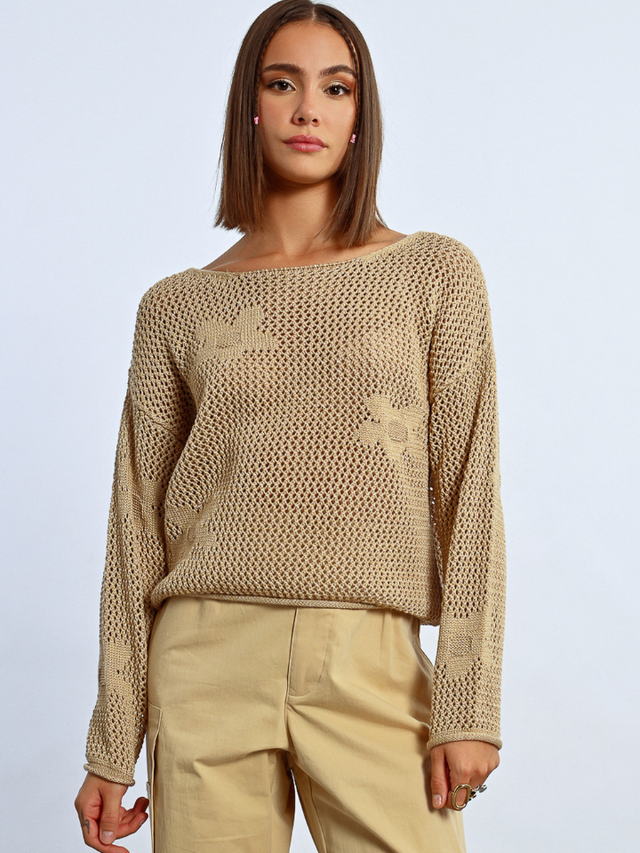 Pull van het merk Molly Bracken in het Beige