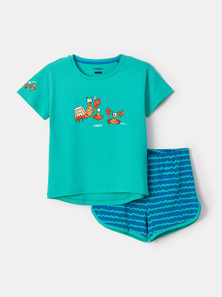 Pyjama van het merk Woody in het Blauw
