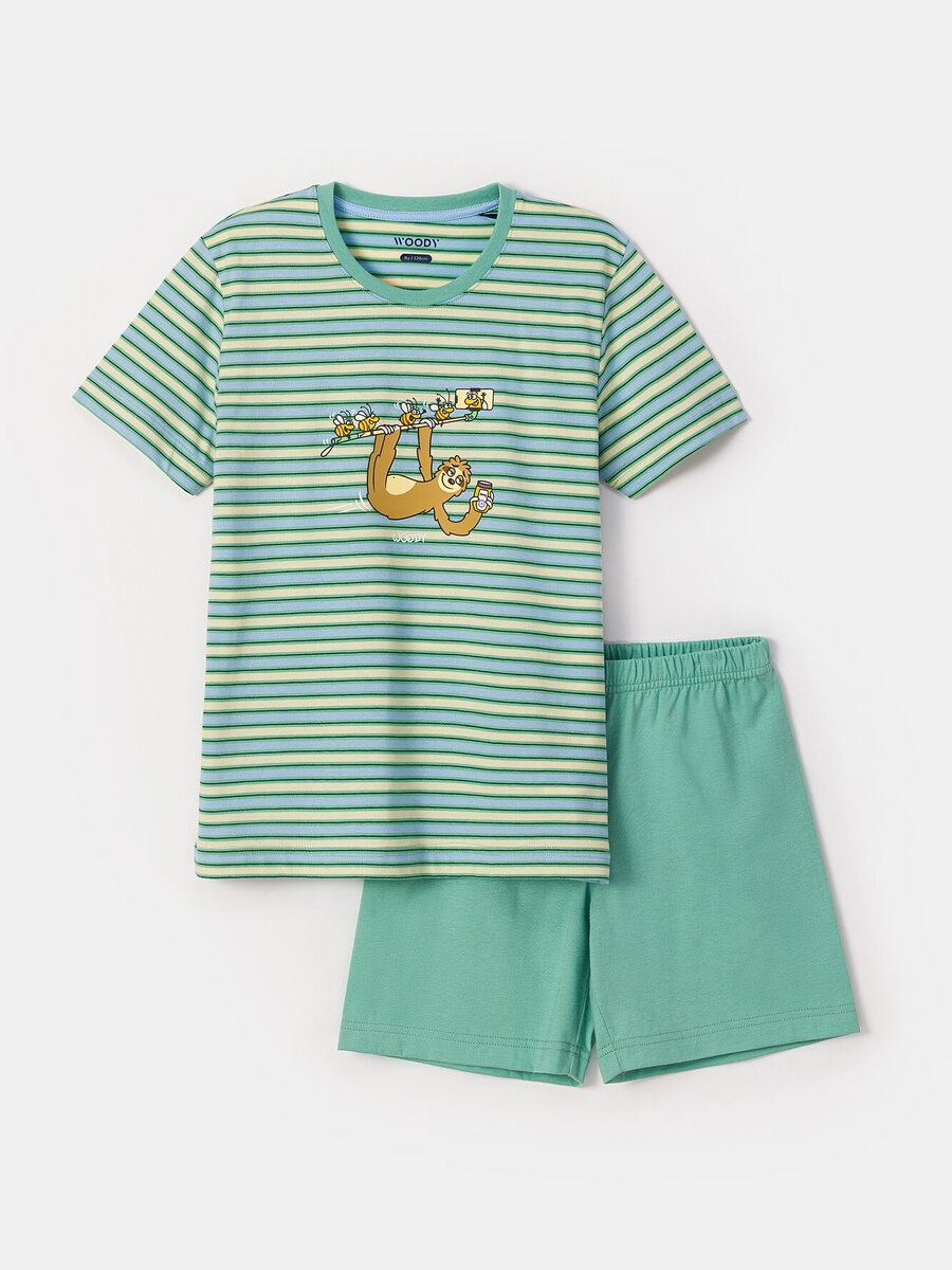 Pyjama van het merk Woody in het Groen