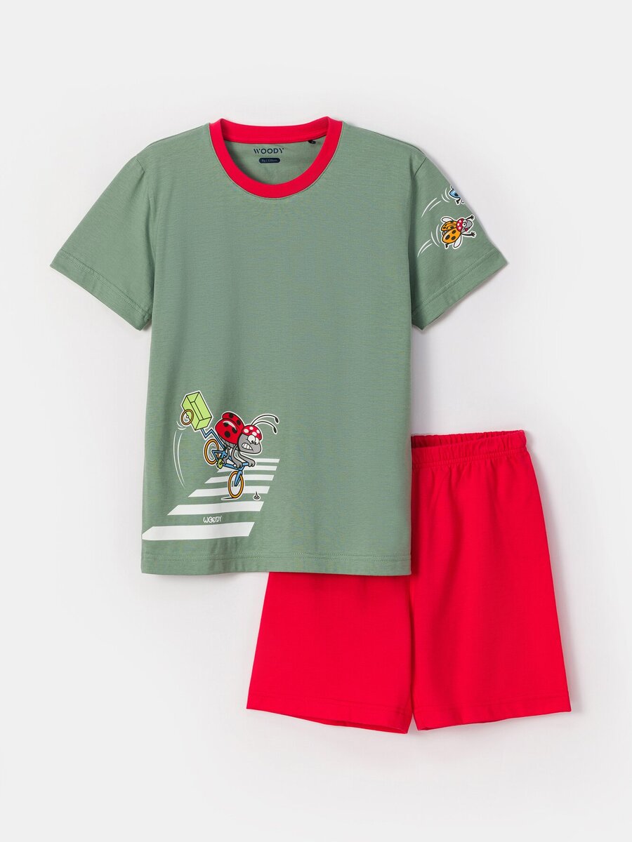 Pyjama van het merk Woody in het Groen