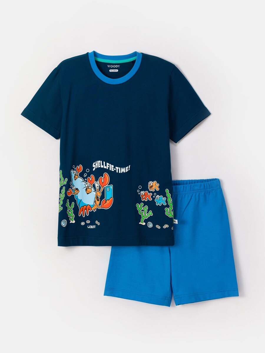 Pyjama van het merk Woody in het Blauw