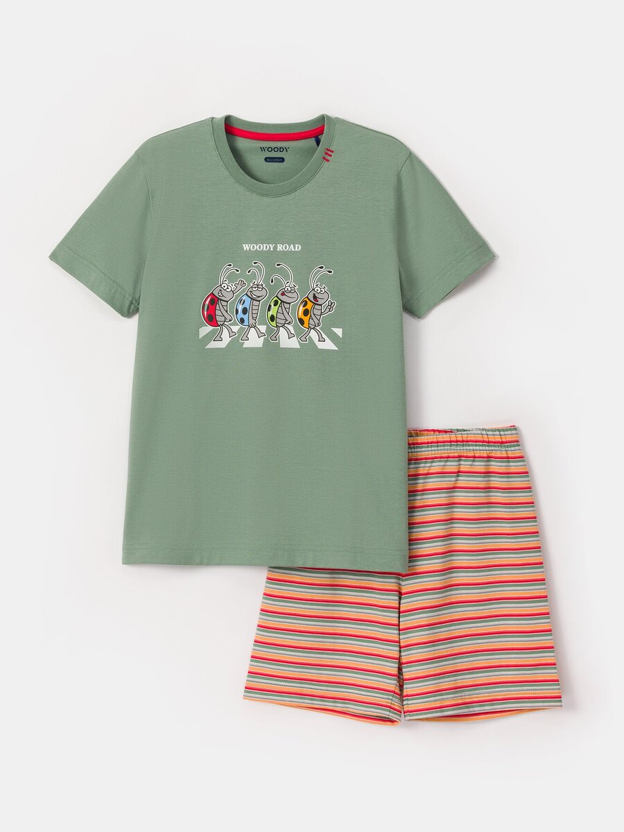 Pyjama van het merk Woody in het Groen