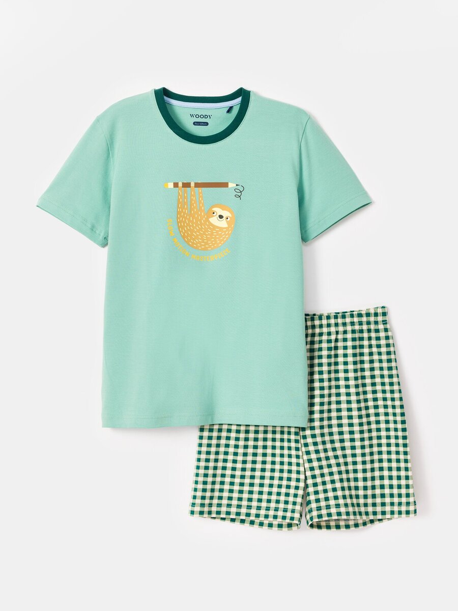Pyjama van het merk Woody in het Groen