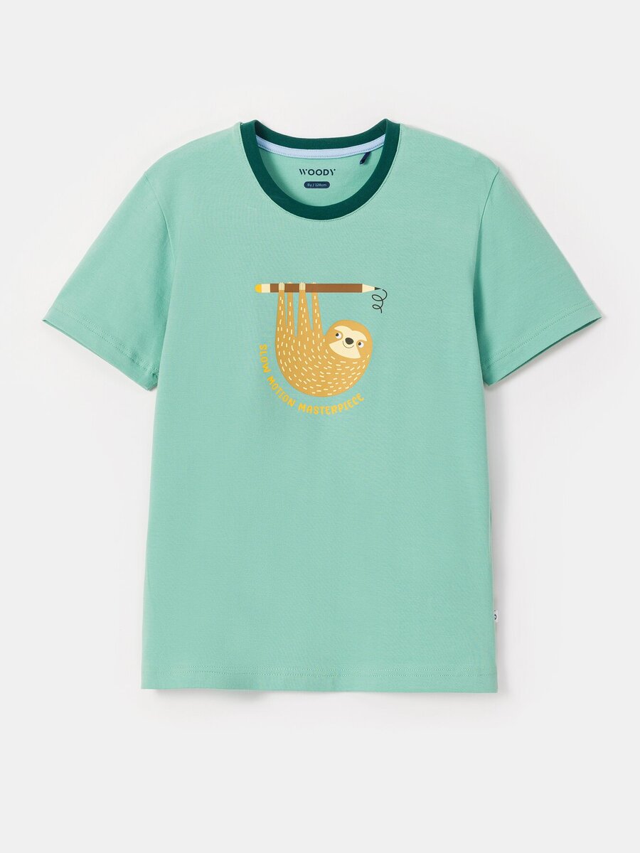 Pyjama van het merk Woody in het Groen