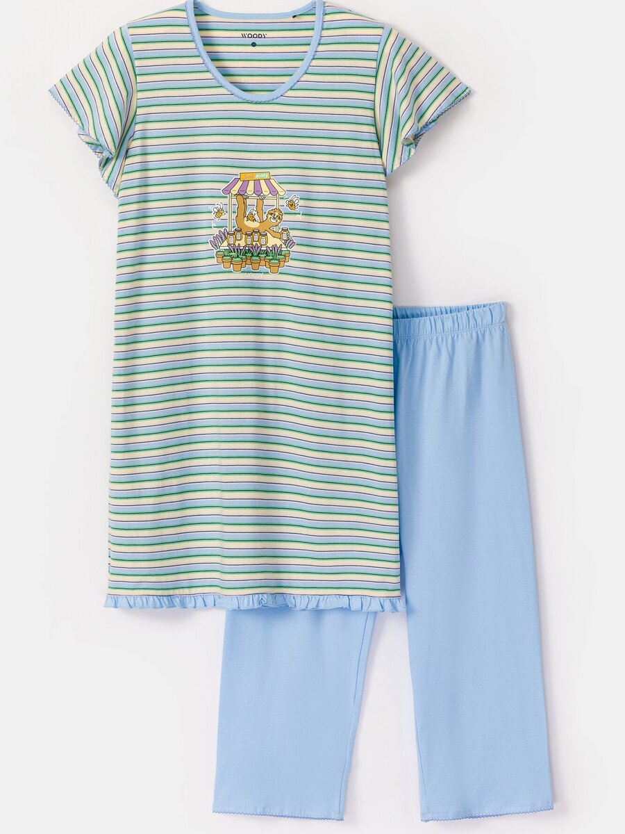 Pyjama van het merk Woody in het Blauw