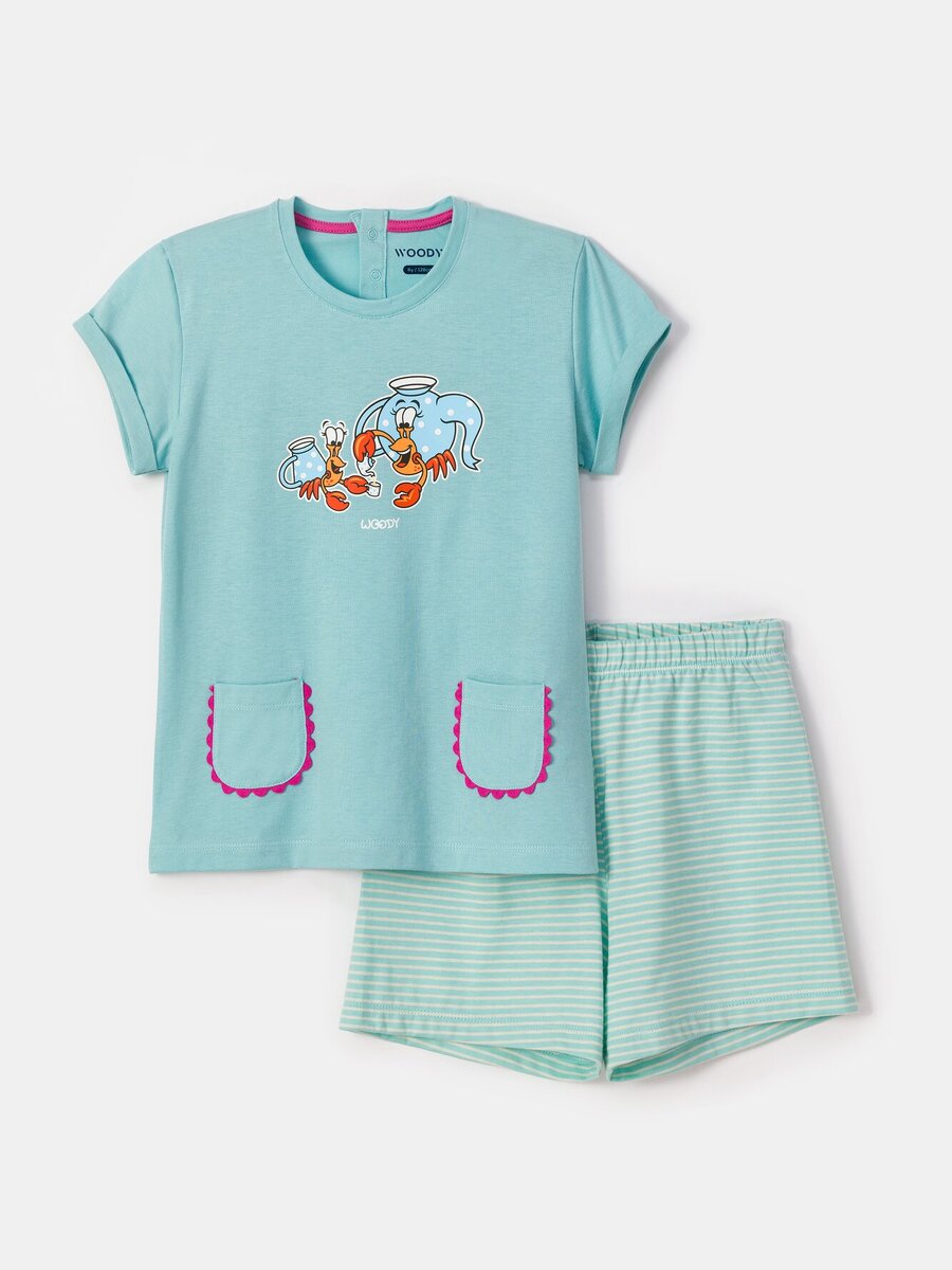 Pyjama van het merk Woody in het Blauw