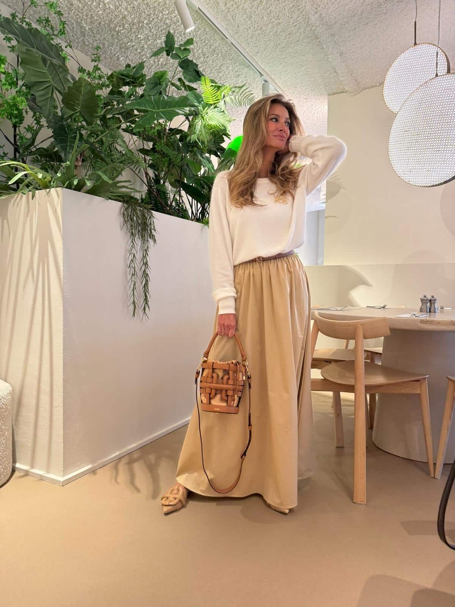 Rok van het merk Mei-li in het Beige