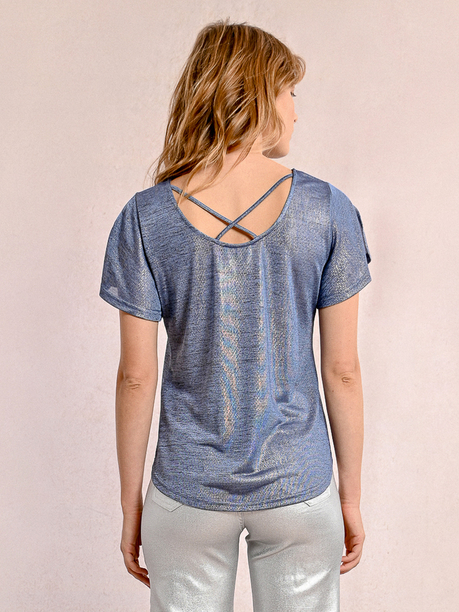 T-shirt van het merk Molly Bracken in het Blauw