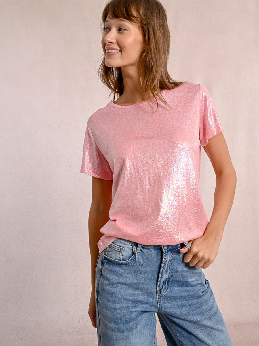 T-shirt van het merk Molly Bracken in het Roze