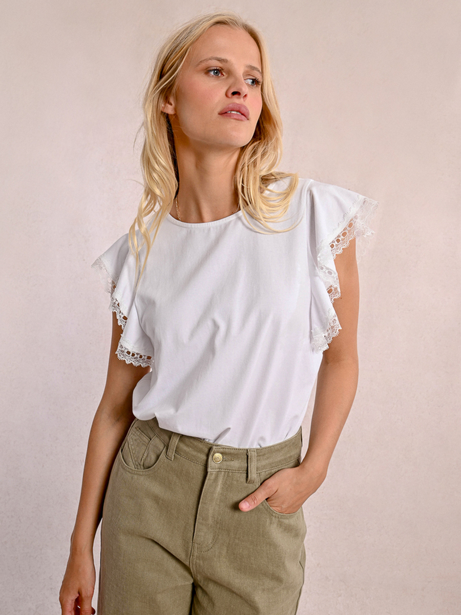 T-shirt van het merk Molly Bracken in het Wit