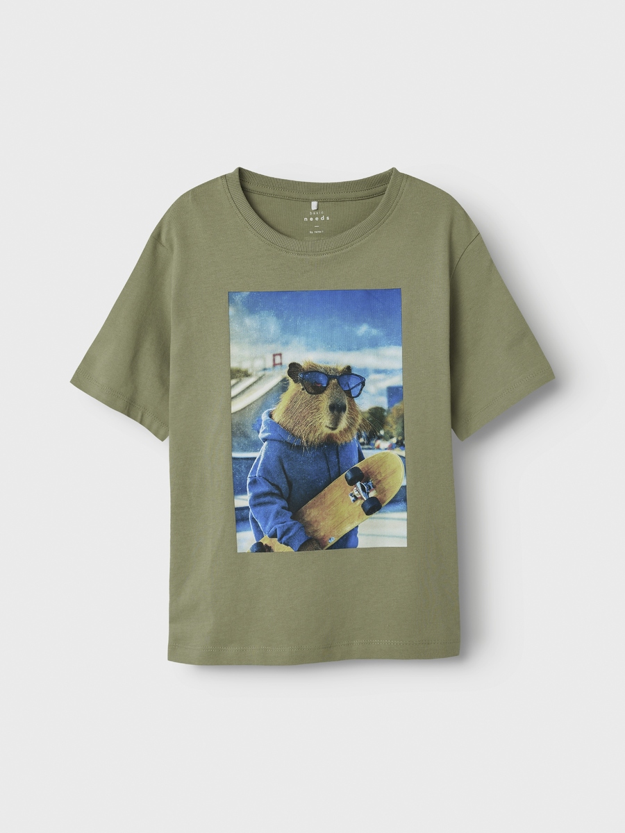 T-shirt van het merk Name It in het Kaki