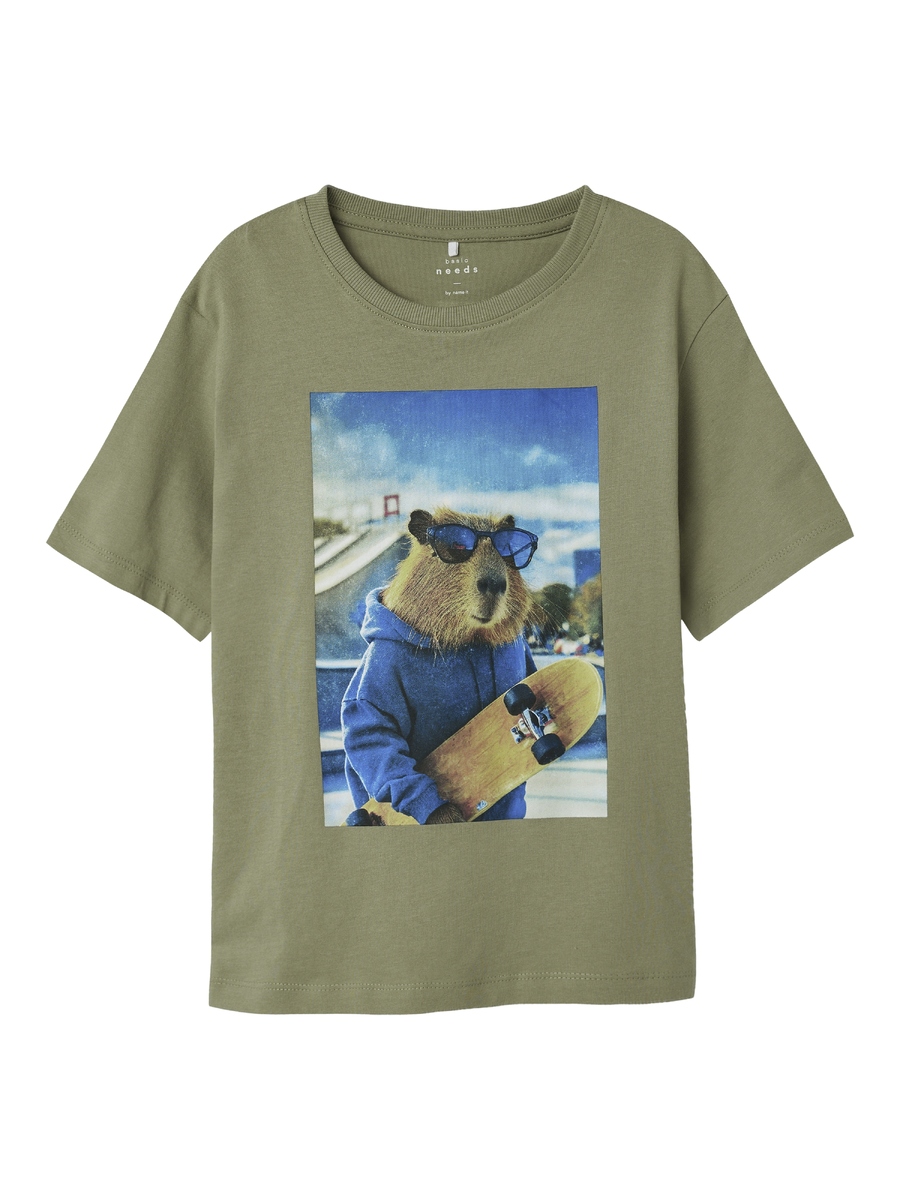 T-shirt van het merk Name It in het Kaki