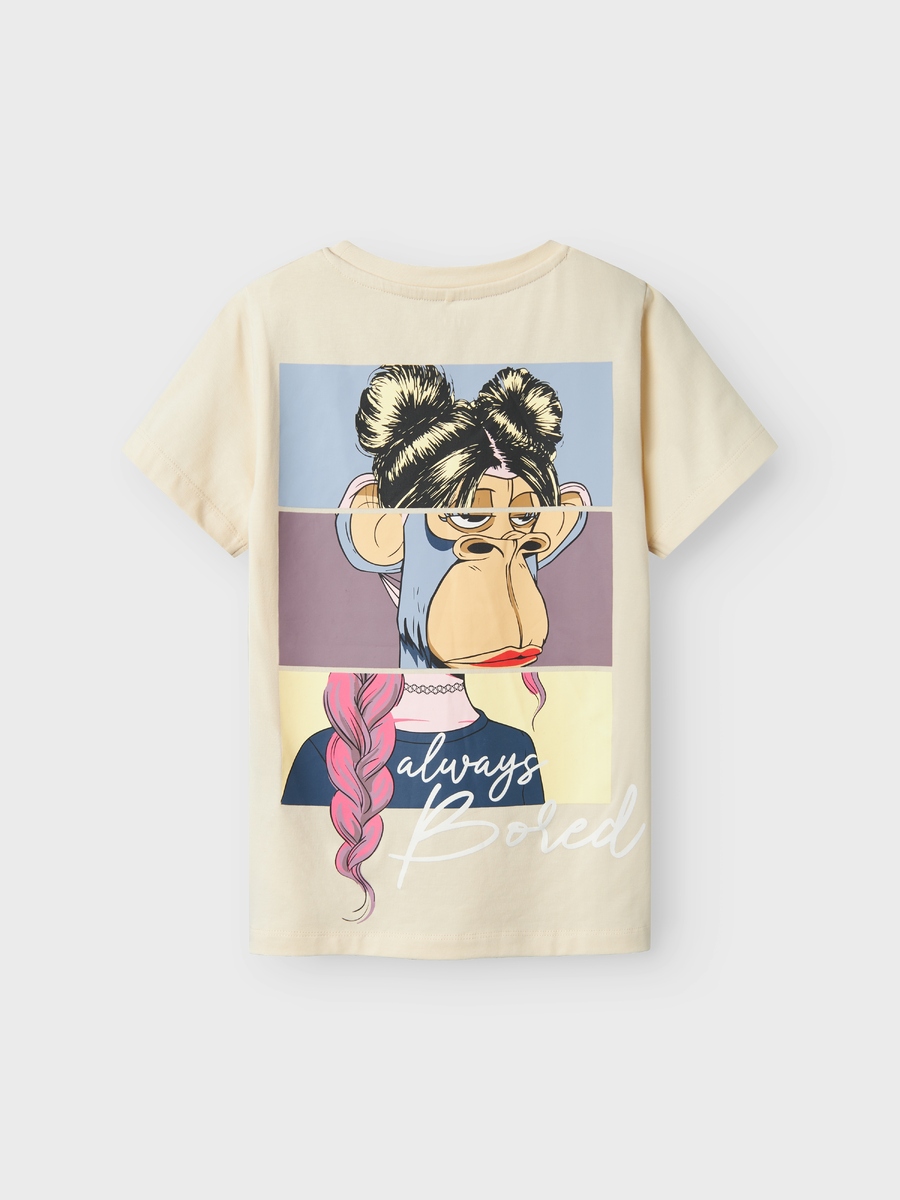T-shirt van het merk Name It in het Ecru