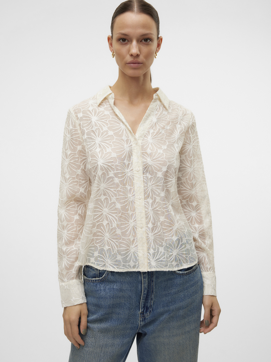 Bloes van het merk Vero Moda in het Beige