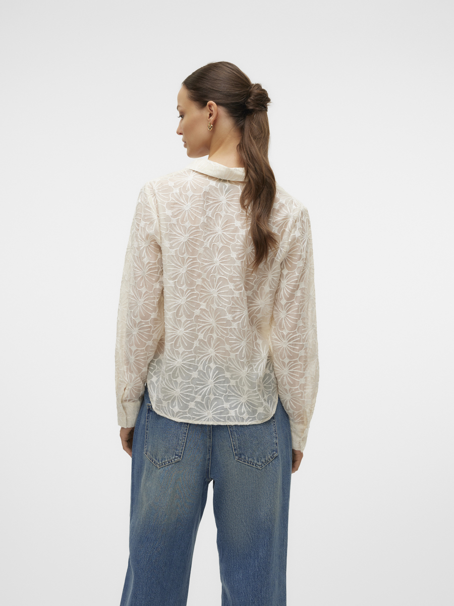 Bloes van het merk Vero Moda in het Beige