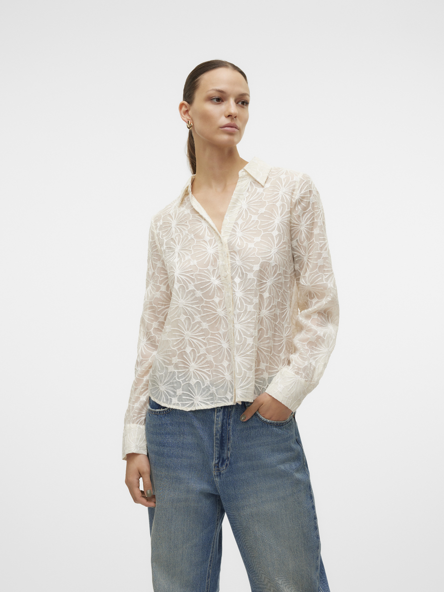 Bloes van het merk Vero Moda in het Beige
