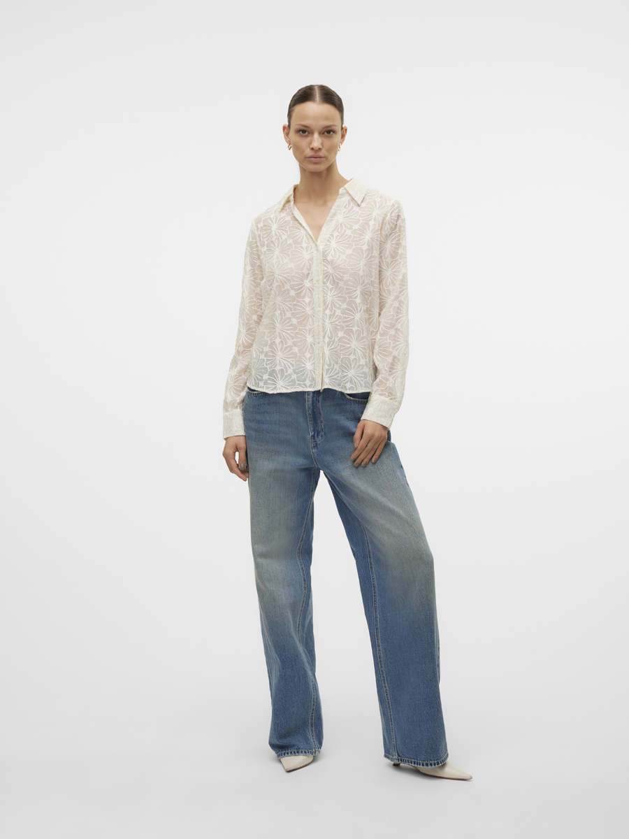 Bloes van het merk Vero Moda in het Beige