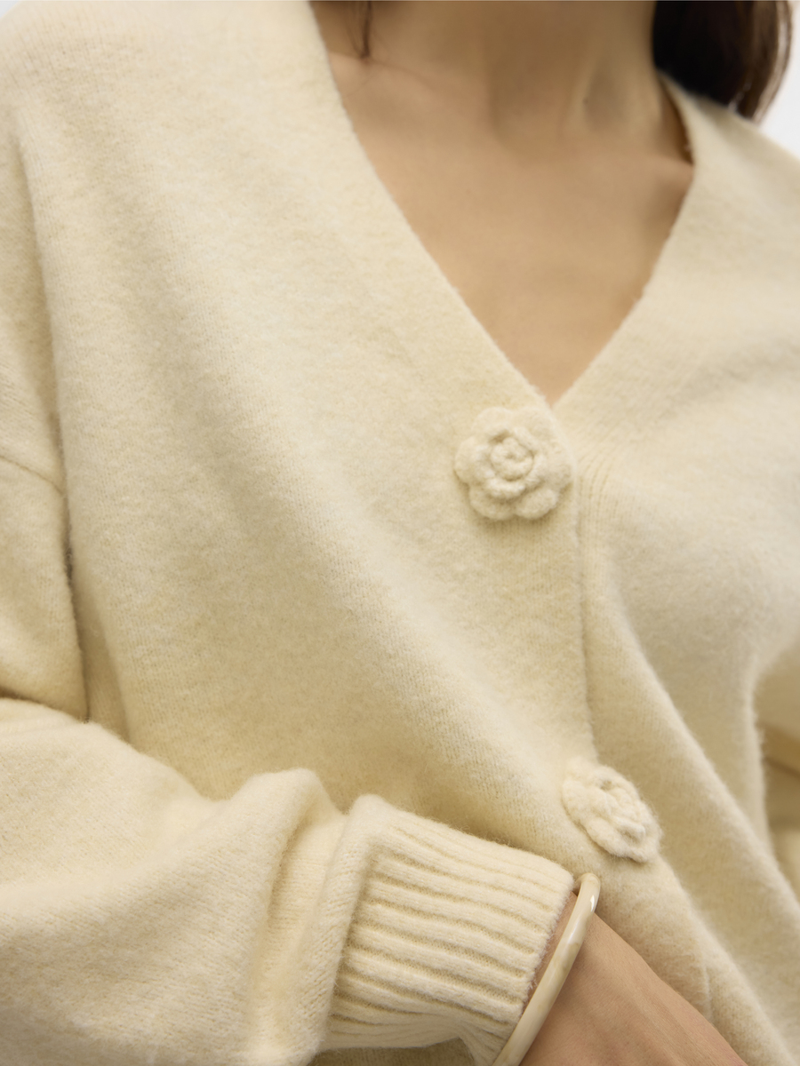 Cardigan van het merk Vero Moda in het Beige