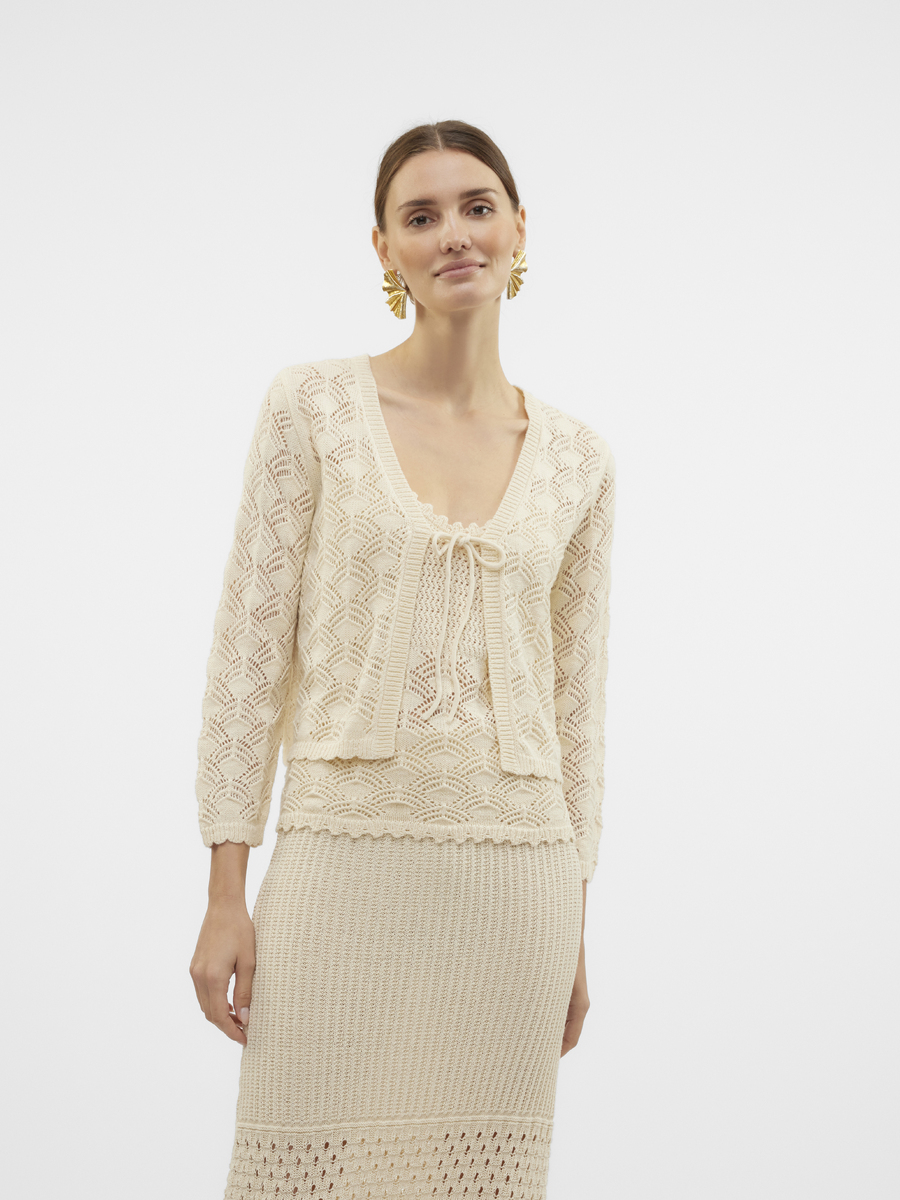 Cardigan van het merk Vero Moda in het Beige
