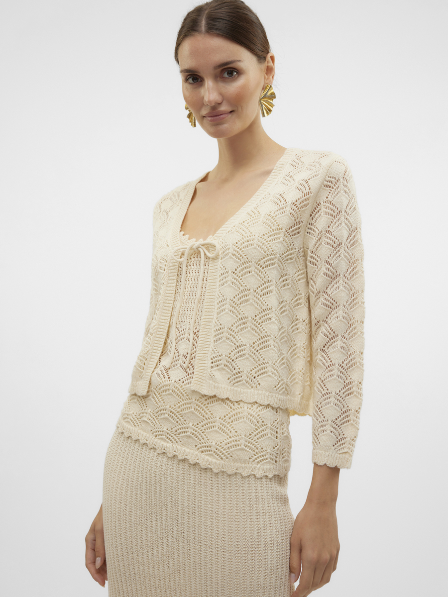 Cardigan van het merk Vero Moda in het Beige