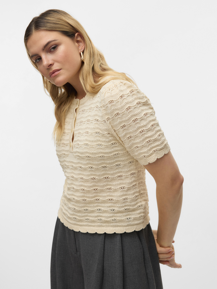 Pull van het merk Vero Moda in het Beige