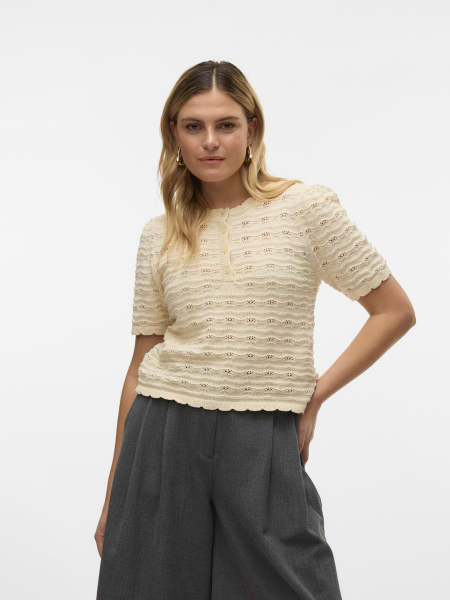Pull van het merk Vero Moda in het Beige