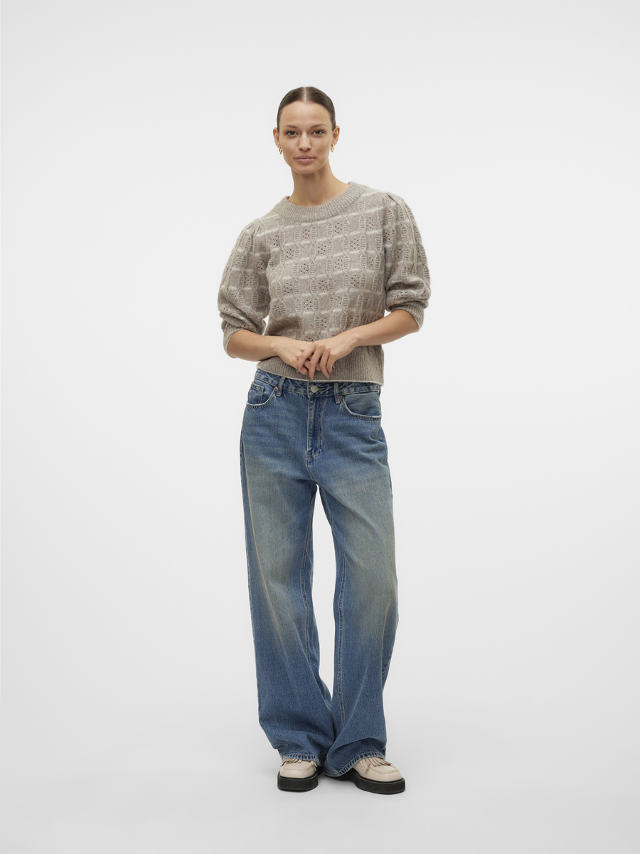 Pull van het merk Vero Moda in het Beige