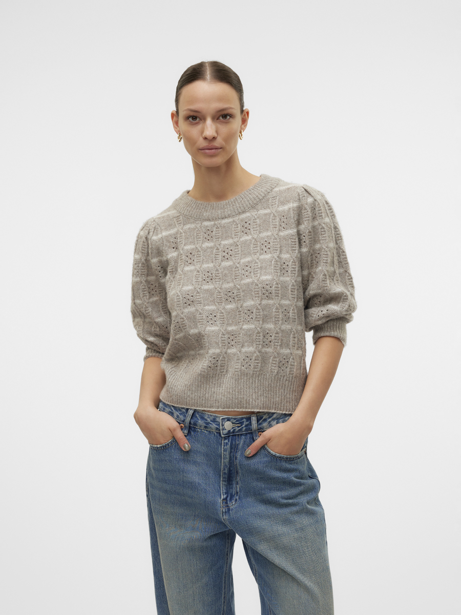 Pull van het merk Vero Moda in het Beige