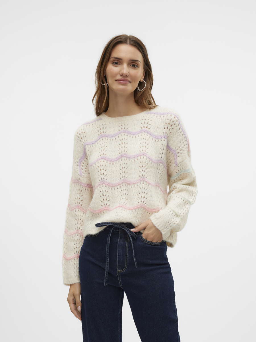 Pull van het merk Vero Moda in het Beige