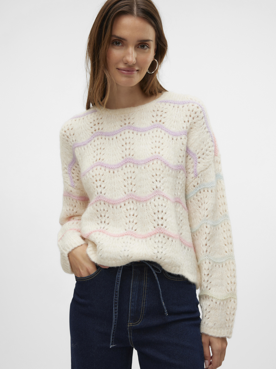 Pull van het merk Vero Moda in het Beige