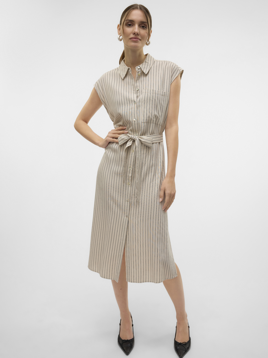 Kleed van het merk Vero Moda in het Beige