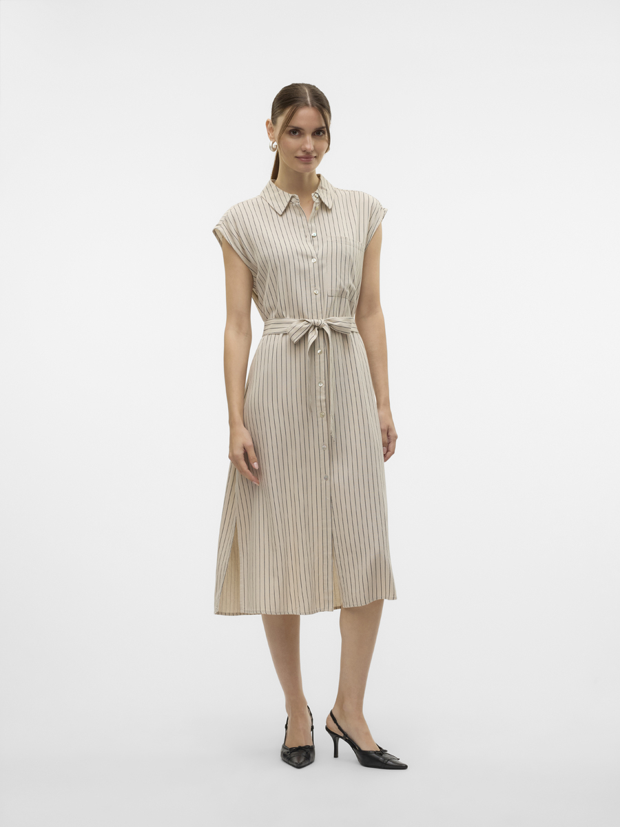 Kleed van het merk Vero Moda in het Beige