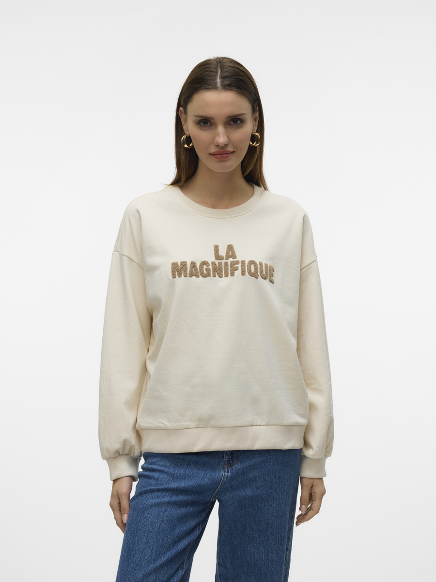 Sweater van het merk Vero Moda in het Beige