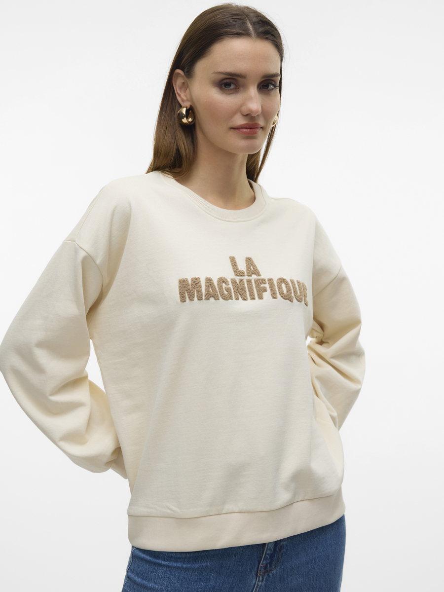 Sweater van het merk Vero Moda in het Beige