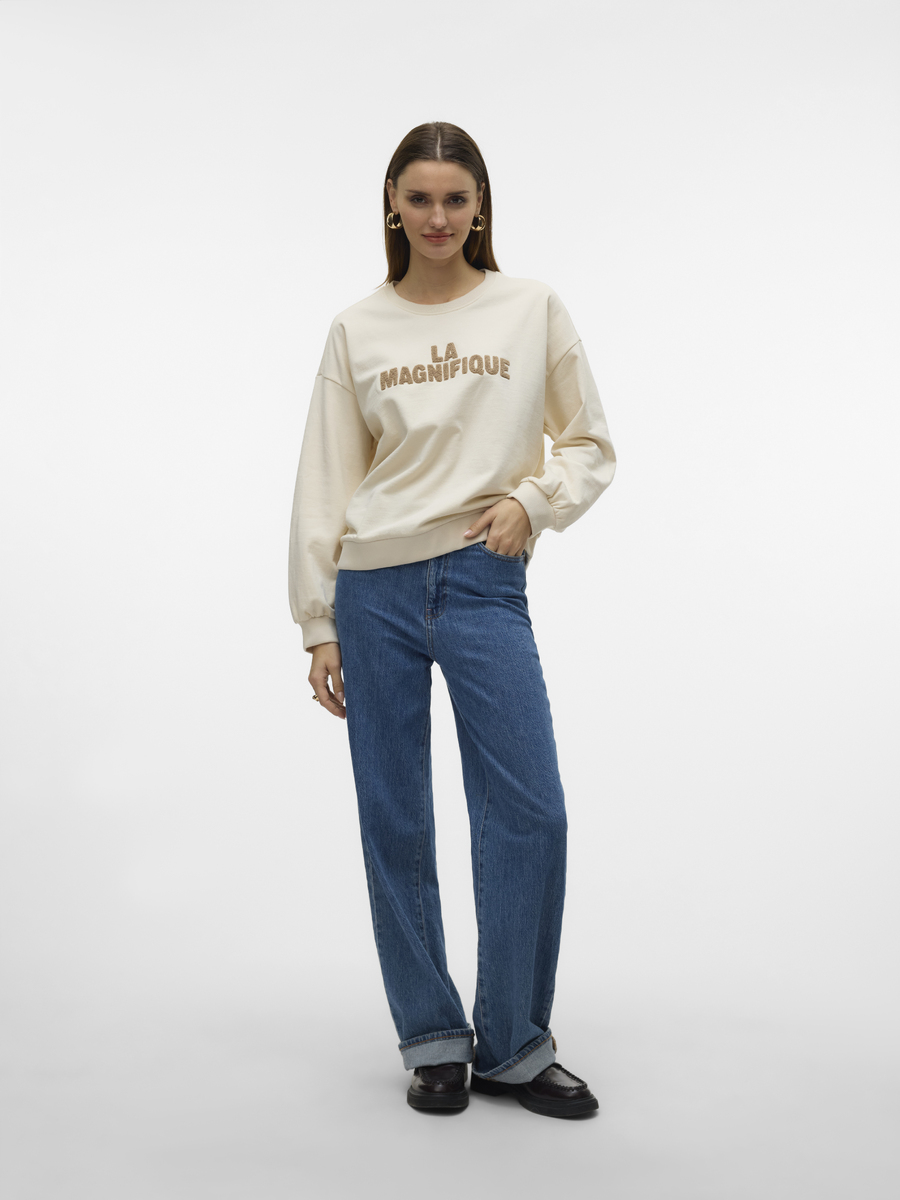 Sweater van het merk Vero Moda in het Beige