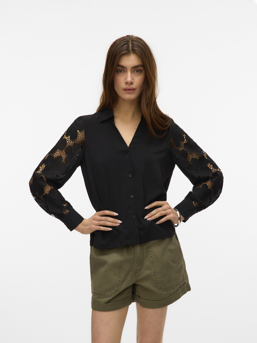 Bloes van het merk Vero Moda in het Zwart