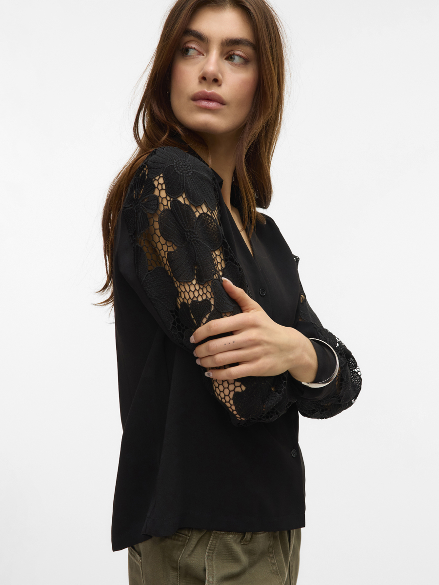 Bloes van het merk Vero Moda in het Zwart