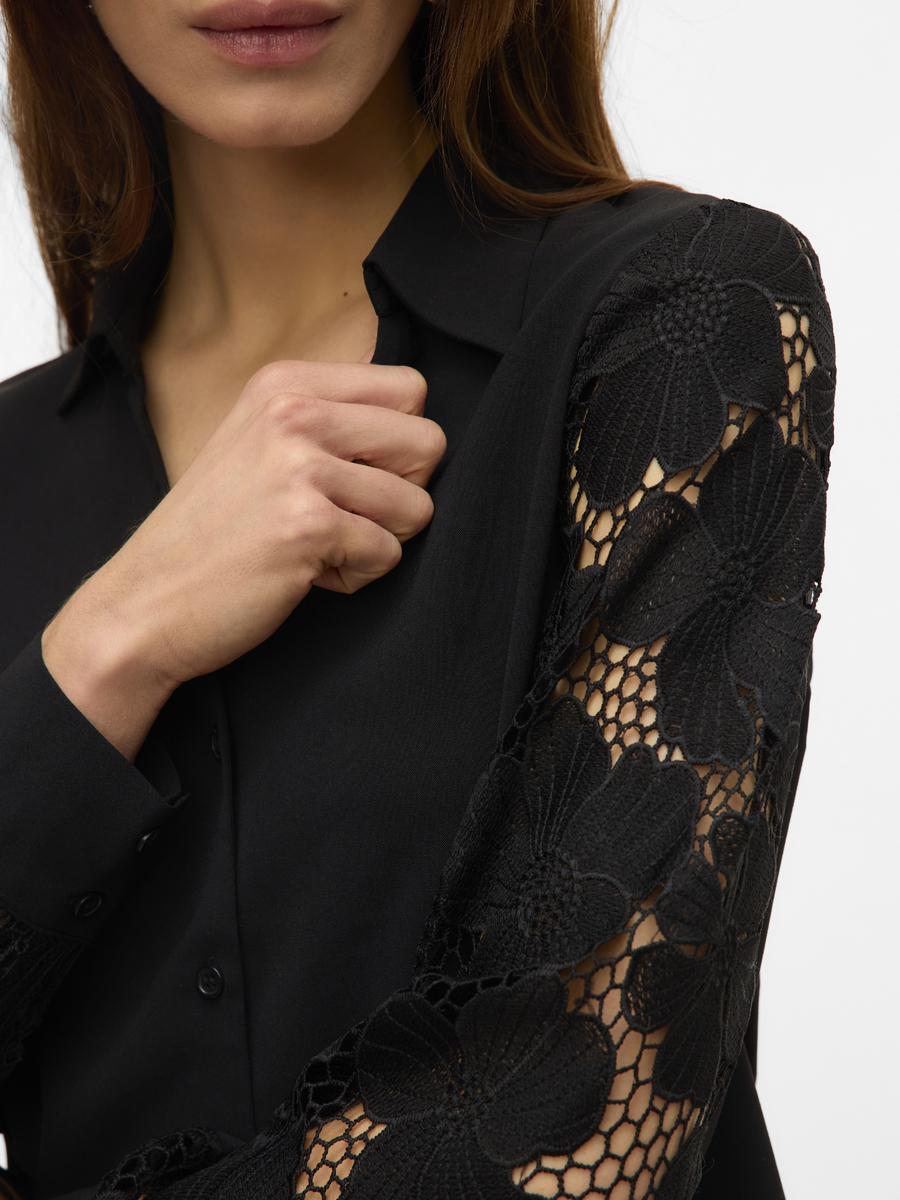 Bloes van het merk Vero Moda in het Zwart