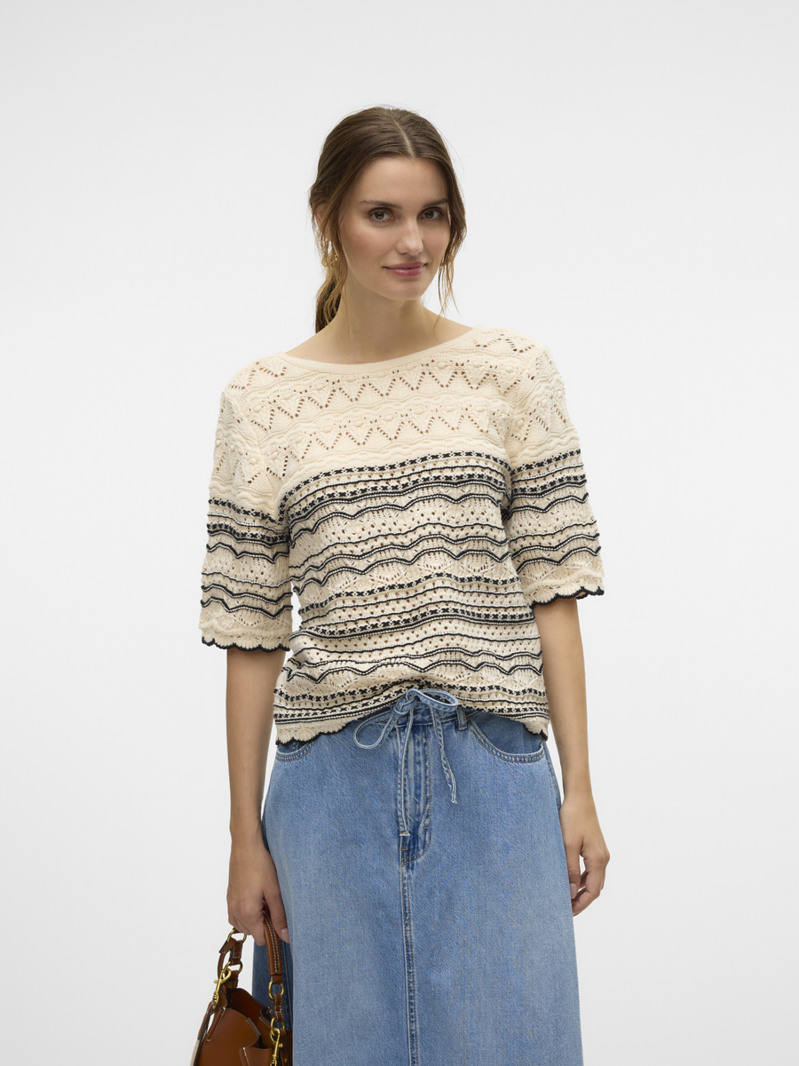 Pull van het merk Vero Moda in het Beige