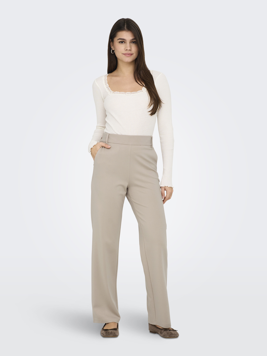 Broek van het merk Only in het Beige