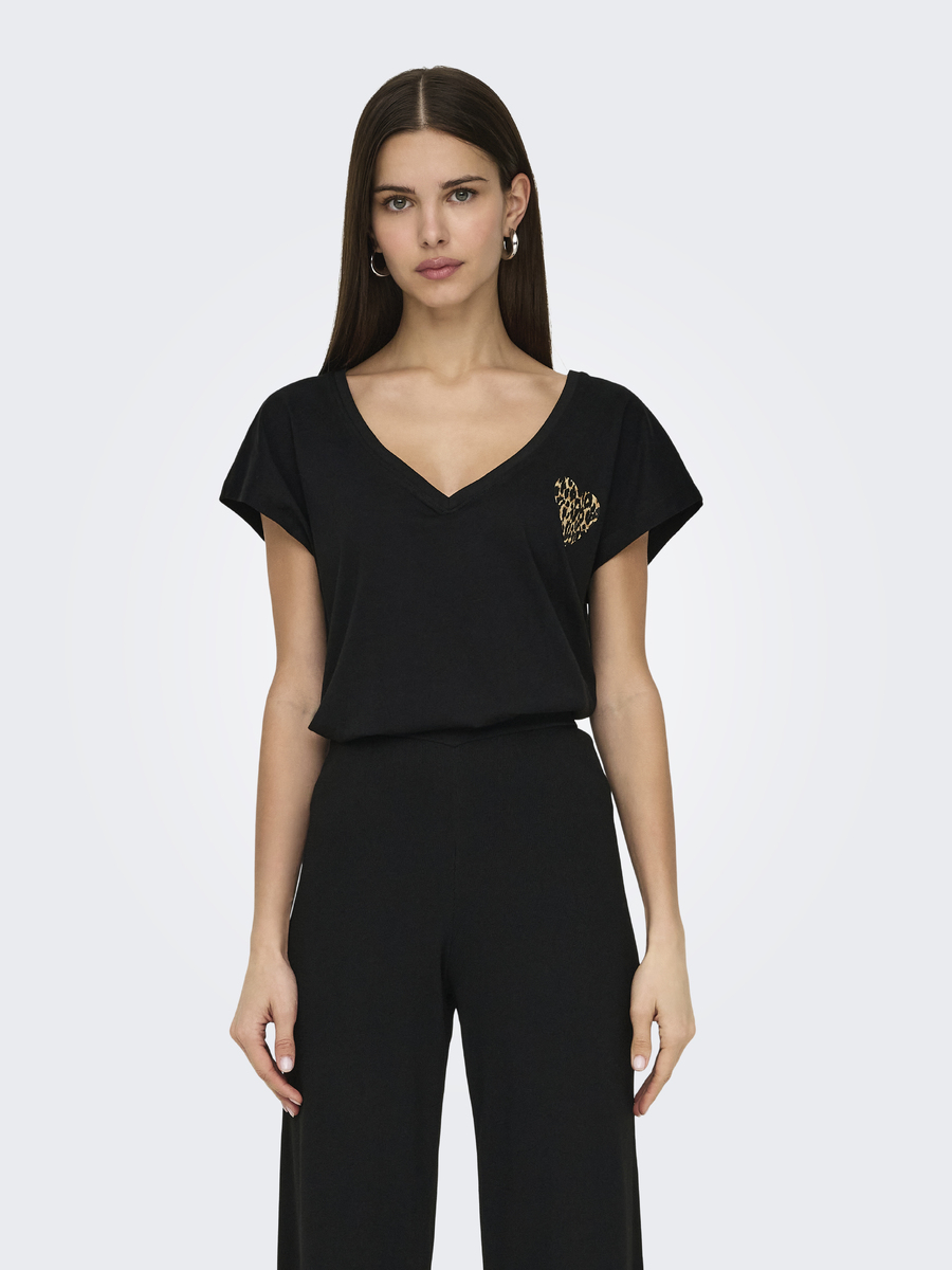 T-shirt van het merk Only in het Zwart