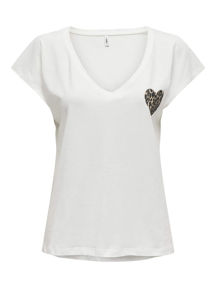T-shirt van het merk Only in het Wit