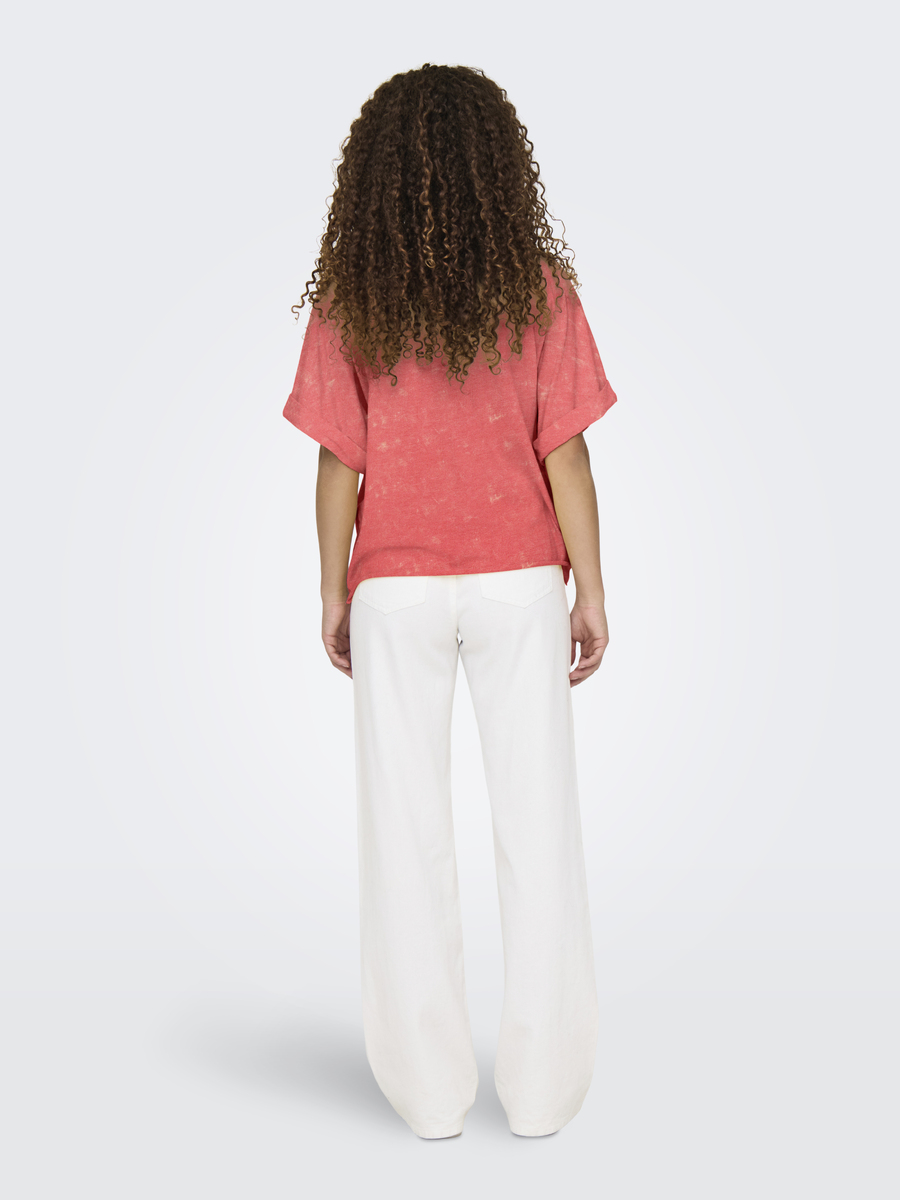 T-shirt van het merk Only in het Roze
