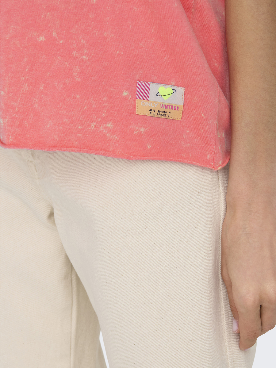 T-shirt van het merk Only in het Roze