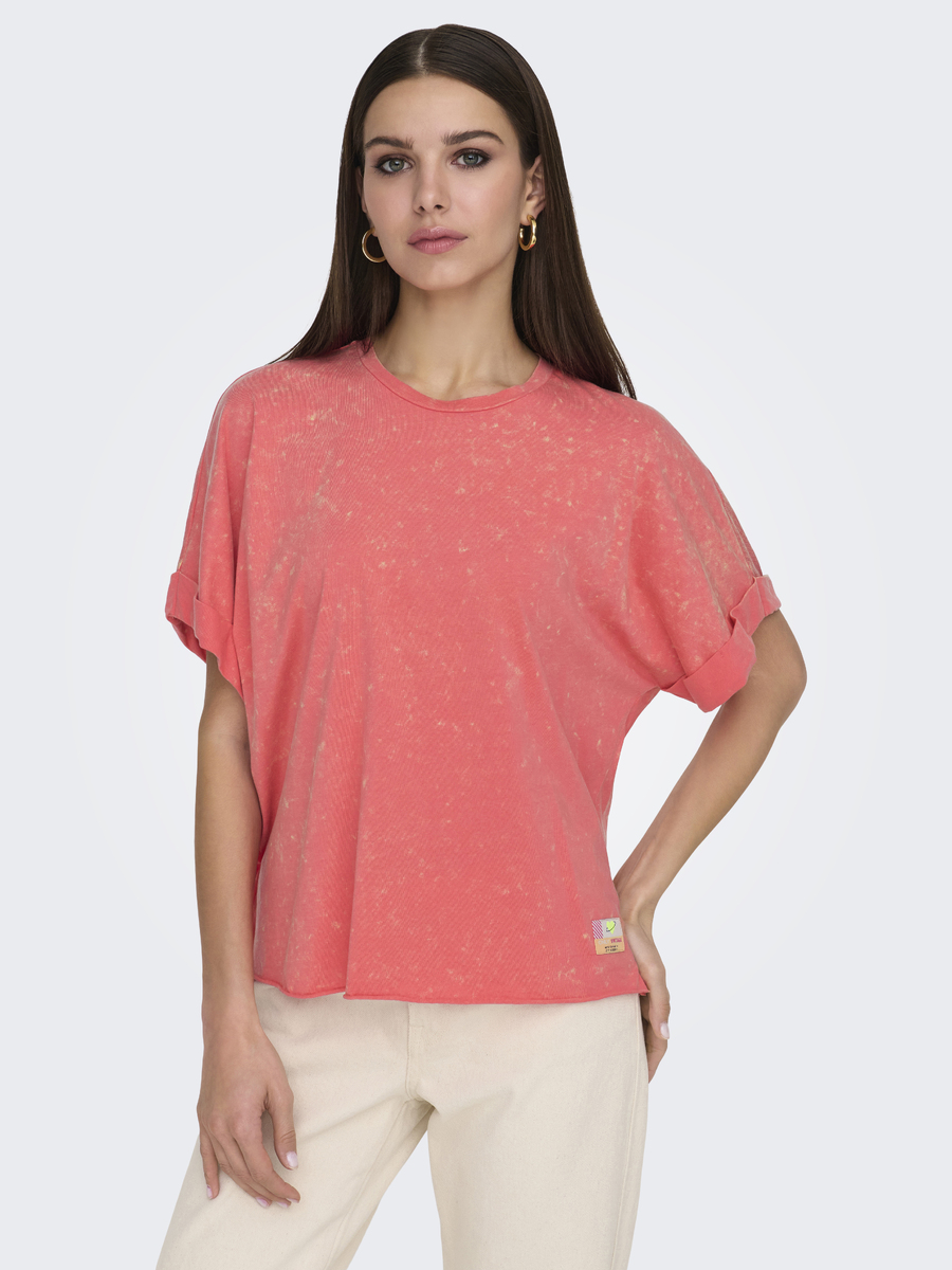 T-shirt van het merk Only in het Roze