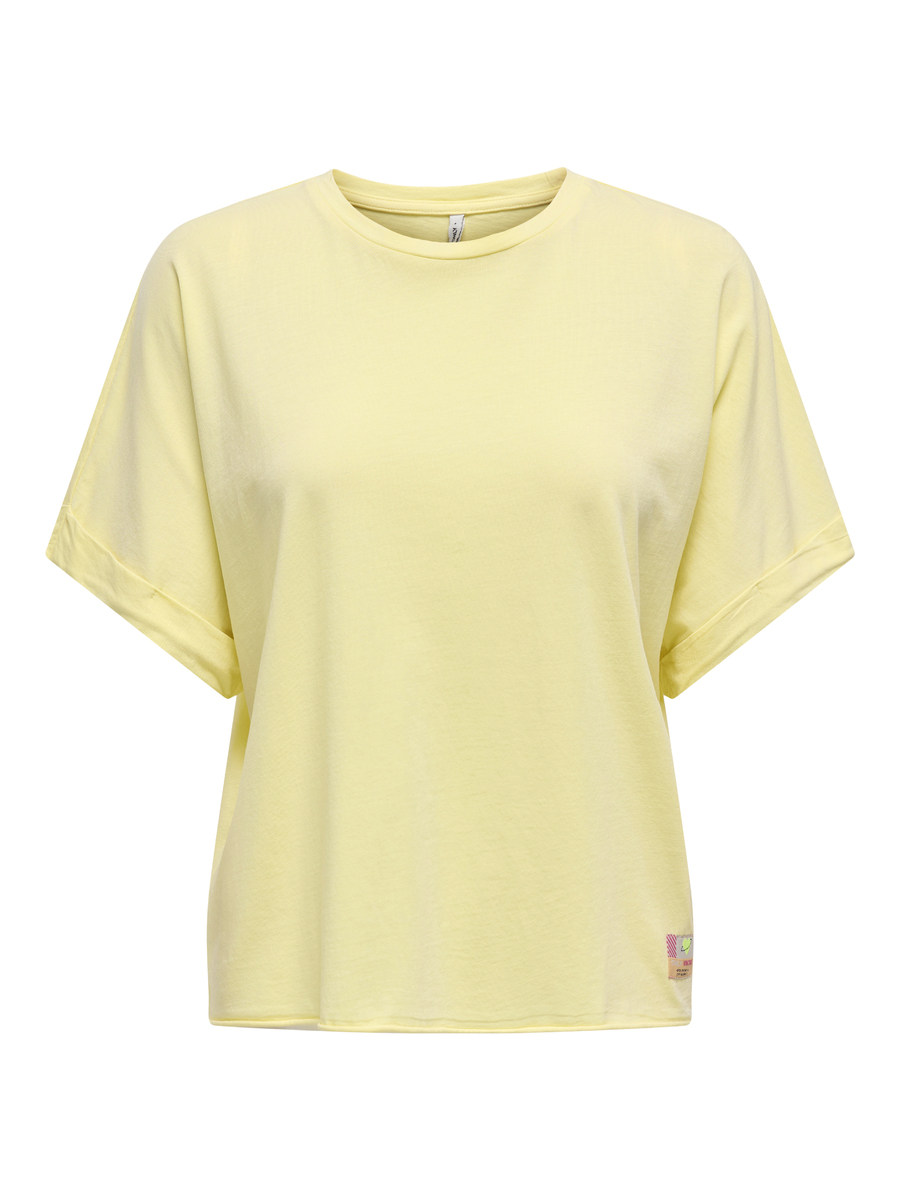 T-shirt van het merk Only in het Geel
