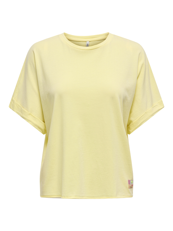 T-shirt van het merk Only in het Geel