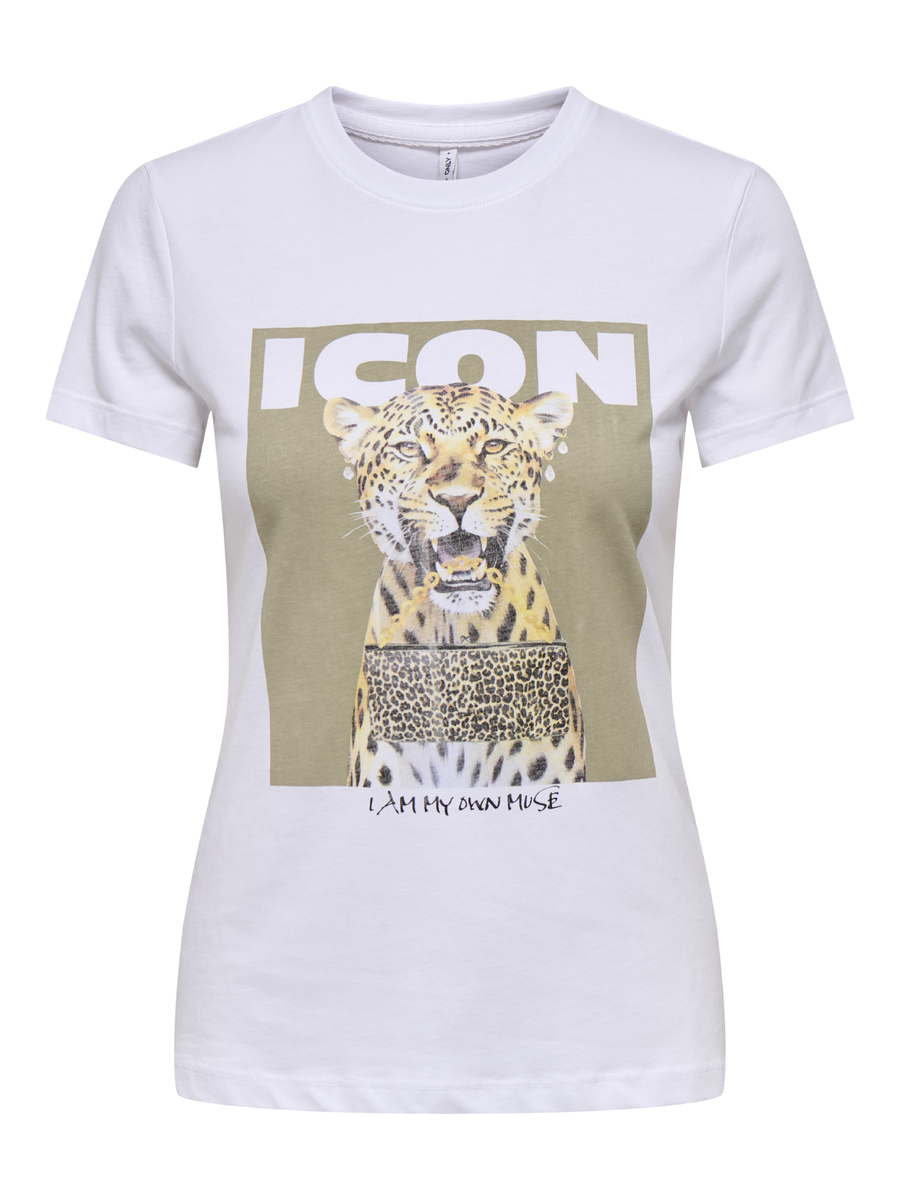 T-shirt van het merk Only in het Wit